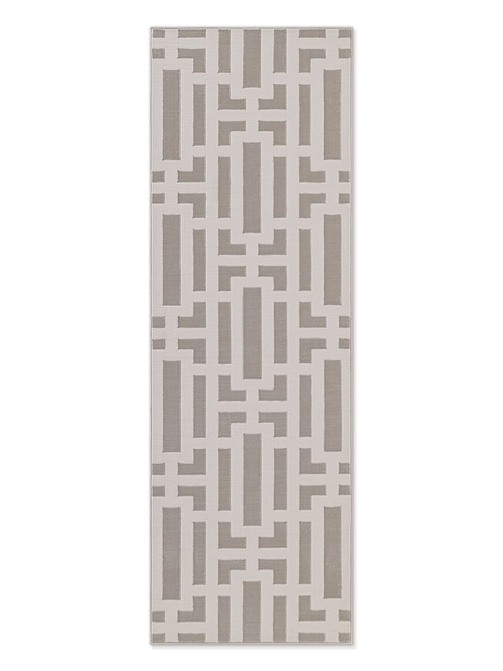 Elle Decoration Dywan "Perles" w kolorze kremowo-szarym rozmiar: 80x240 cm