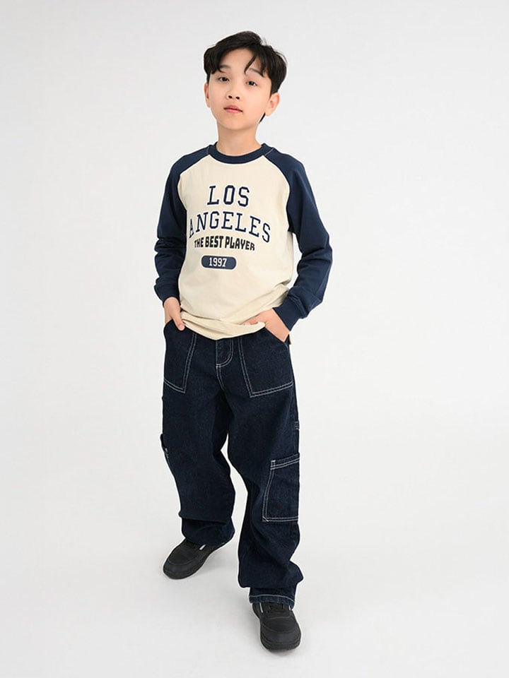 COOL CLUB Bojówki dżinsowe w kolorze granatowym rozmiar: 140