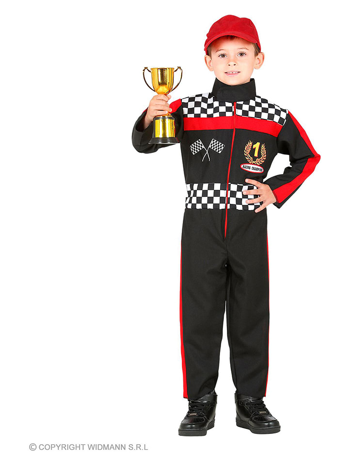 Carnival Party Kombinezon kostiumowy w kolorze czarno-czerwonym rozmiar: 116