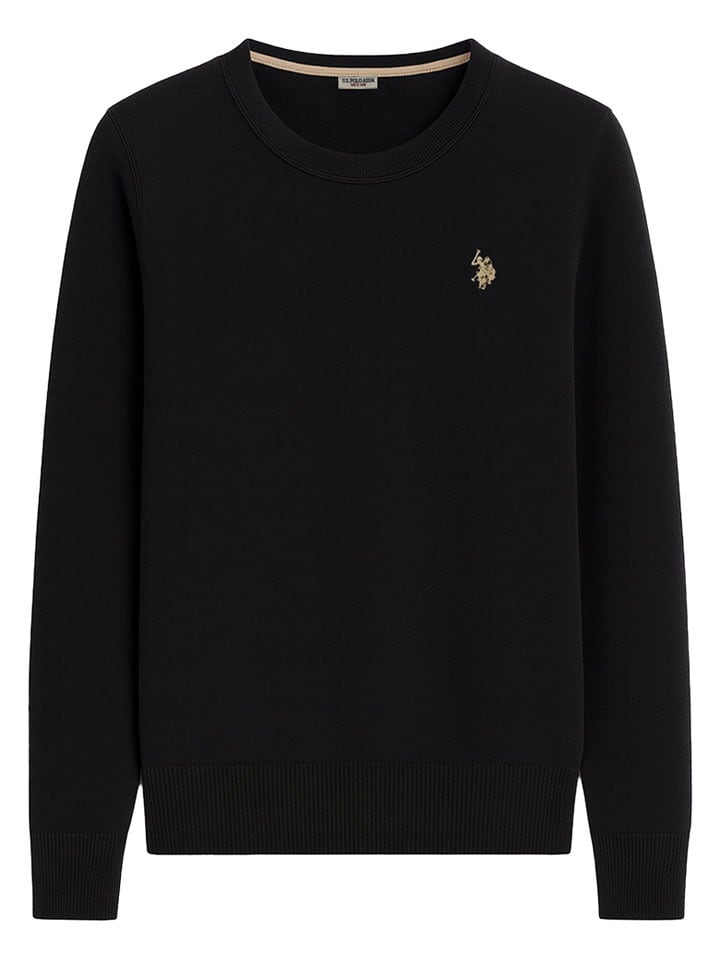 U.S. Polo Assn. Sweter w kolorze czarnym rozmiar: L