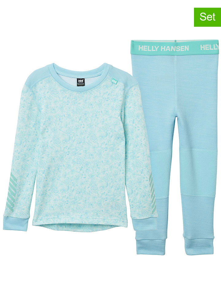 Helly Hansen 2-częściowy zestaw bielizny funkcyjnej w kolorze błękitnym rozmiar: 116