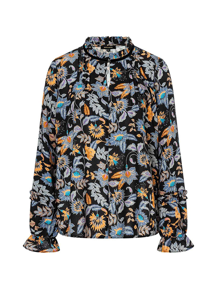 More & More Bluzka w kolorze czarnym ze wzorem rozmiar: 44