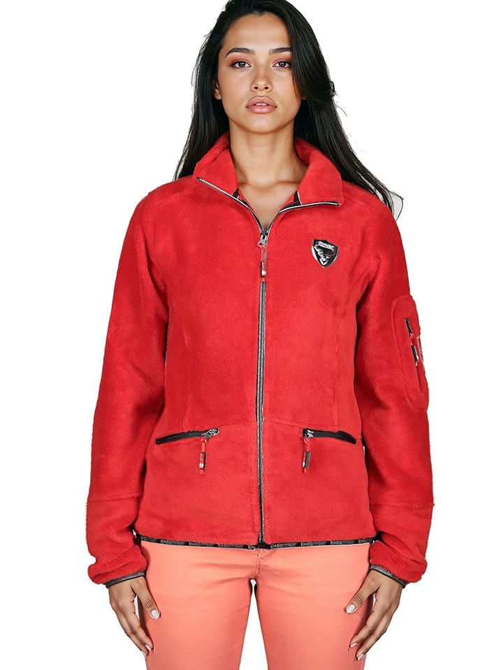 Canadian Peak Kurtka polarowa "Tisalineak" w kolorze czerwonym rozmiar: L