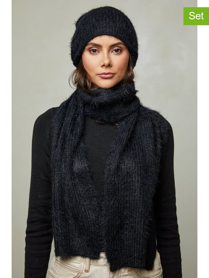Soft Cashmere 2-częściowy zestaw w kolorze czarnym rozmiar: onesize