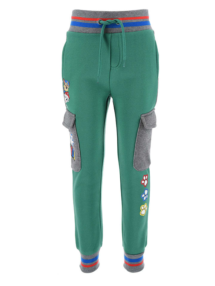 Paw Patrol Spodnie dresowe "Psi Patrol" w kolorze zielonym rozmiar: 98