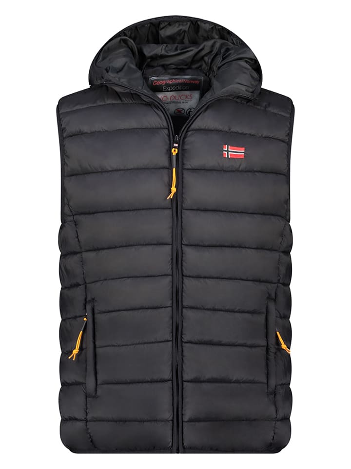 Geographical Norway Kamizelka pikowana "Vamigolor" w kolorze czarnym rozmiar: 152