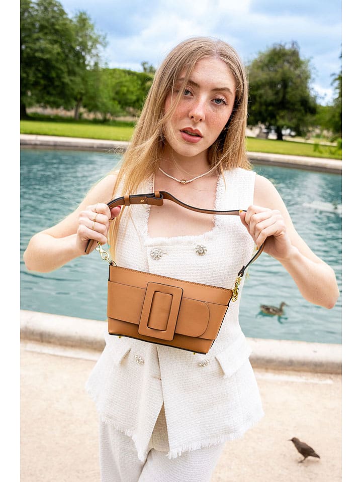 Christian Laurier Skórzana torebka "Selah" w kolorze karmelowym - 22 x 13 x 6 cm rozmiar: onesize