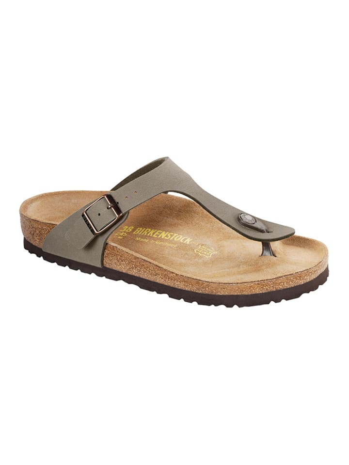 Birkenstock Japonki "Gizeh" w kolorze szarym rozmiar: 37