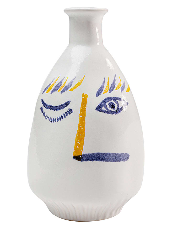 Kare Wazon "Art Face Colore" w kolorze białym - wys. 23 cm rozmiar: onesize
