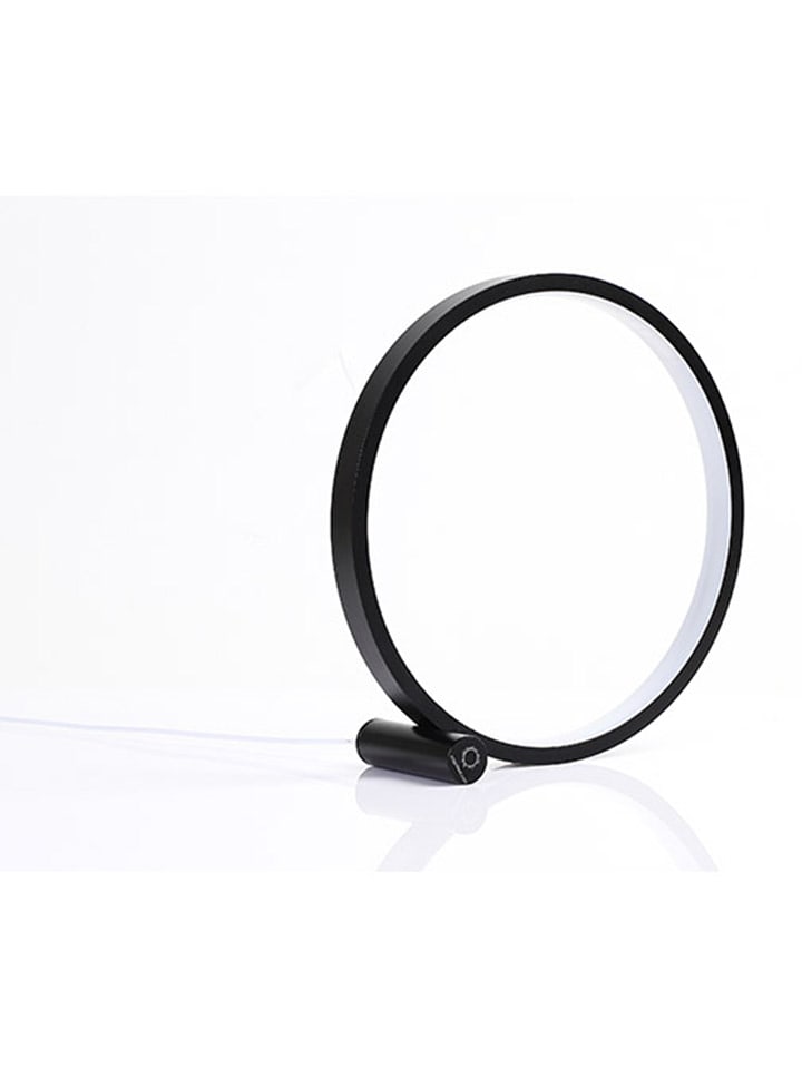 Designnest Lampa stołowa LED "Heng" w kolorze czarnym - Ø 25 cm rozmiar: onesize