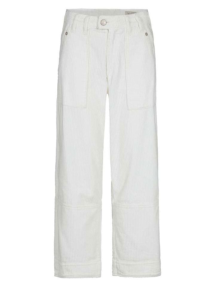 Herrlicher Spodnie sztruksowe "Soul" w kolorze białym rozmiar: W26