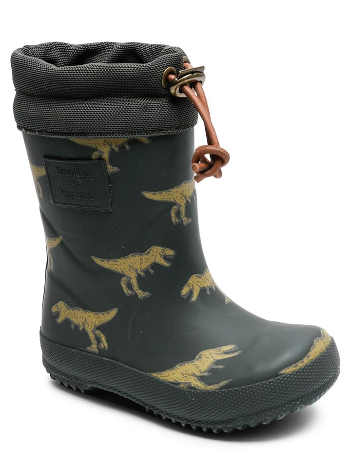 bisgaard Kalosze "Dinos" w kolorze ciemnozielonym rozmiar: 23