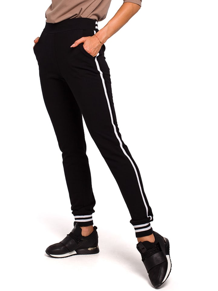 made of emotion Spodnie dresowe w kolorze czarnym rozmiar: S