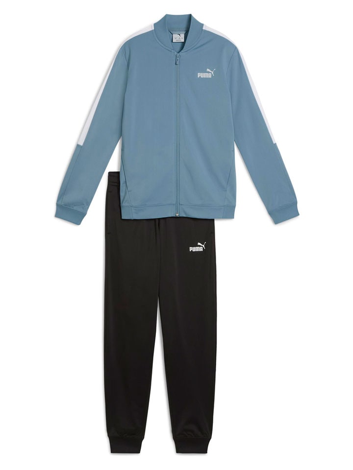 Puma Strój sportowy w kolorze błękitno-czarnym rozmiar: 140