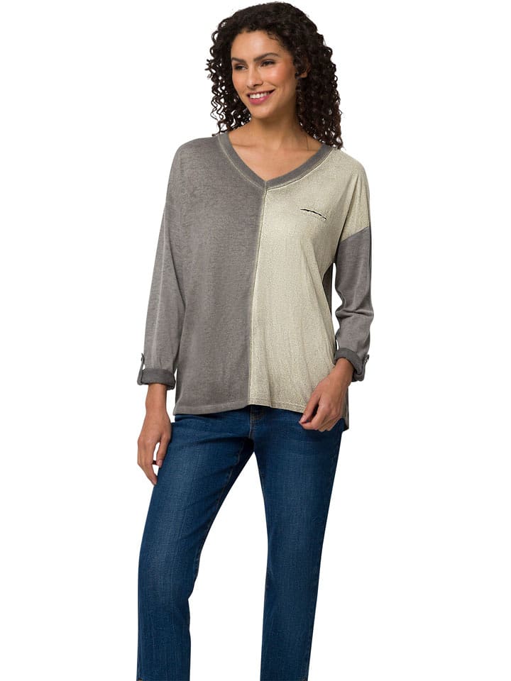 Heine Bluzka w kolorze szaro-beżowym rozmiar: 46