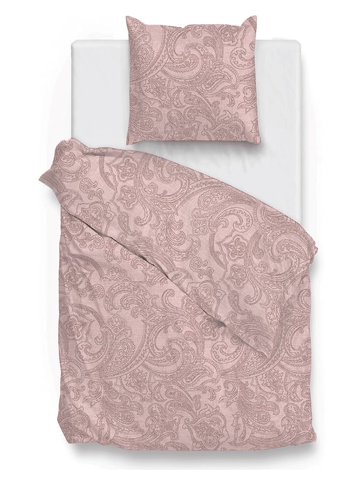 Zo!Home Komplet pościeli "Paisley" w kolorze jasnoróżowym rozmiar: 240x220 cm