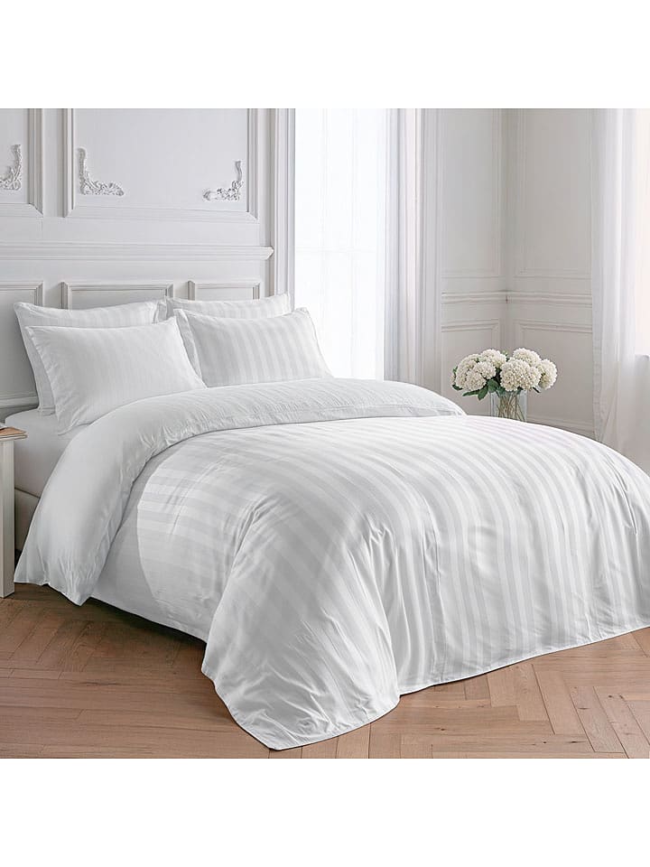 Pierre Cardin Perkalowa poszwa "Luxury" w kolorze białym na kołdrę rozmiar: 200x200 cm