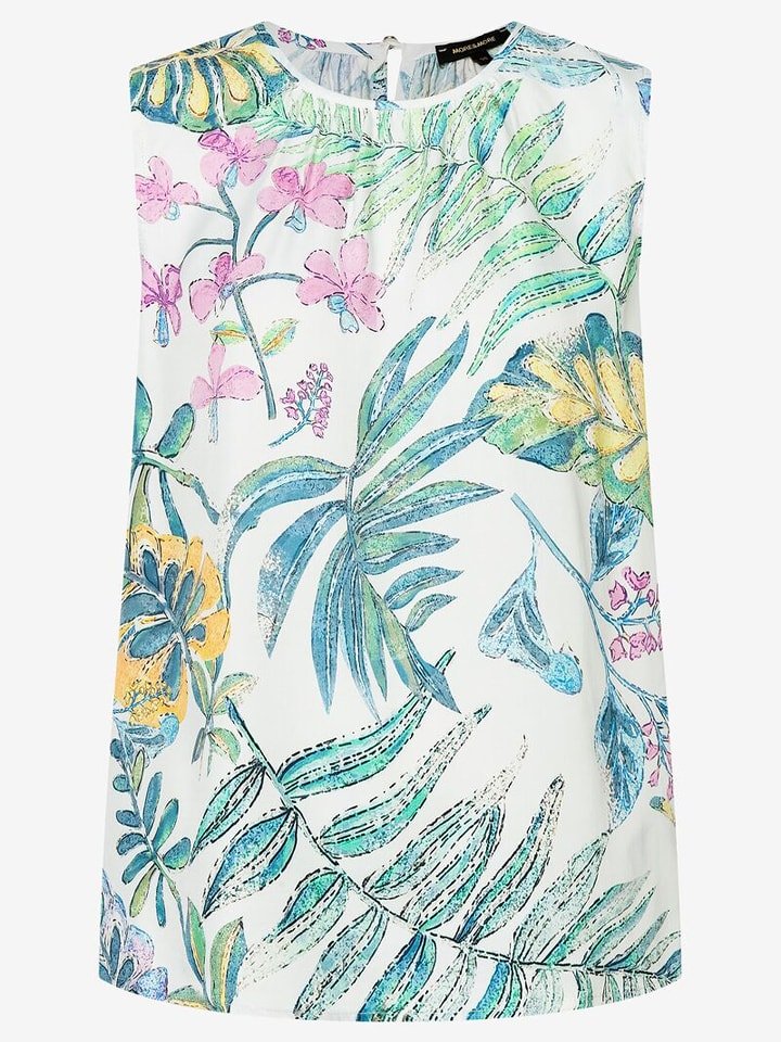 More & More Bluzka w kolorze niebiesko-białym rozmiar: 38