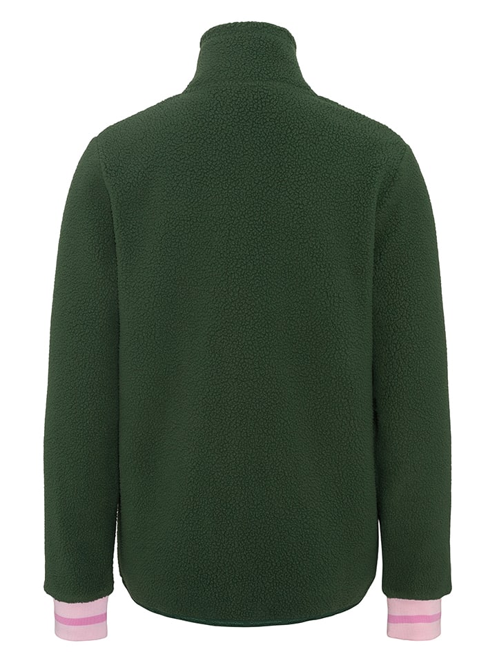 KARI TRAA Kurtka polarowa "Rothe" w kolorze zielonym rozmiar: XS