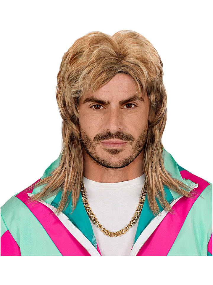 Carnival Party Peruka "The 80s" w kolorze żółtym rozmiar: onesize