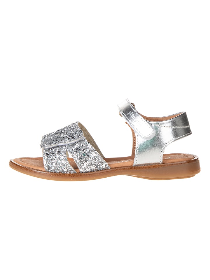POM POM Sandały w kolorze srebrnym rozmiar: 34
