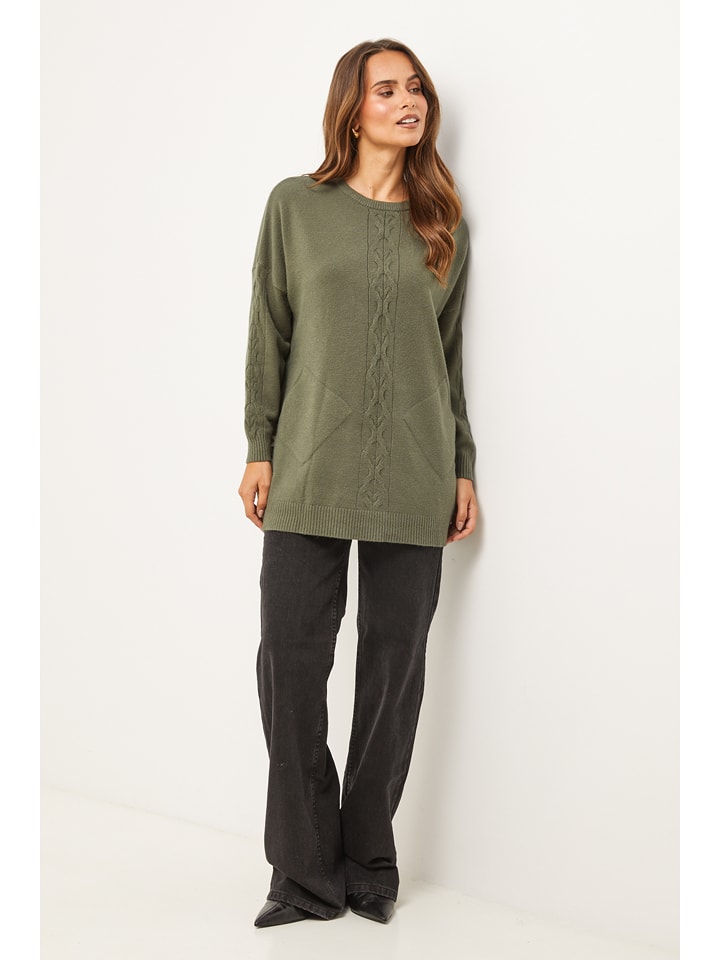 Soft Cashmere Sweter w kolorze khaki rozmiar: 34/36