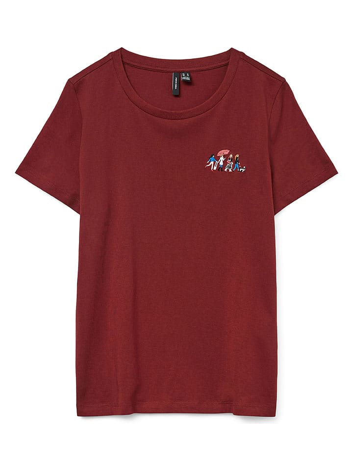 Vero Moda Koszulka w kolorze czerwonym rozmiar: XS
