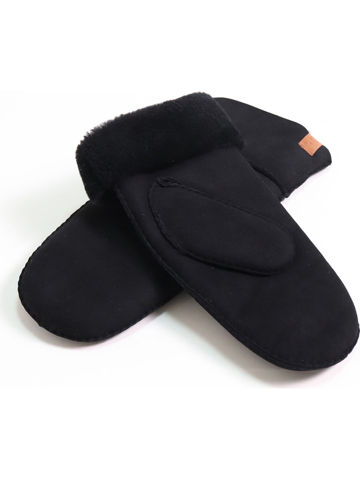 Kaiser Naturfellprodukte Wełniane rękawiczki w kolorze czarnym rozmiar: 8