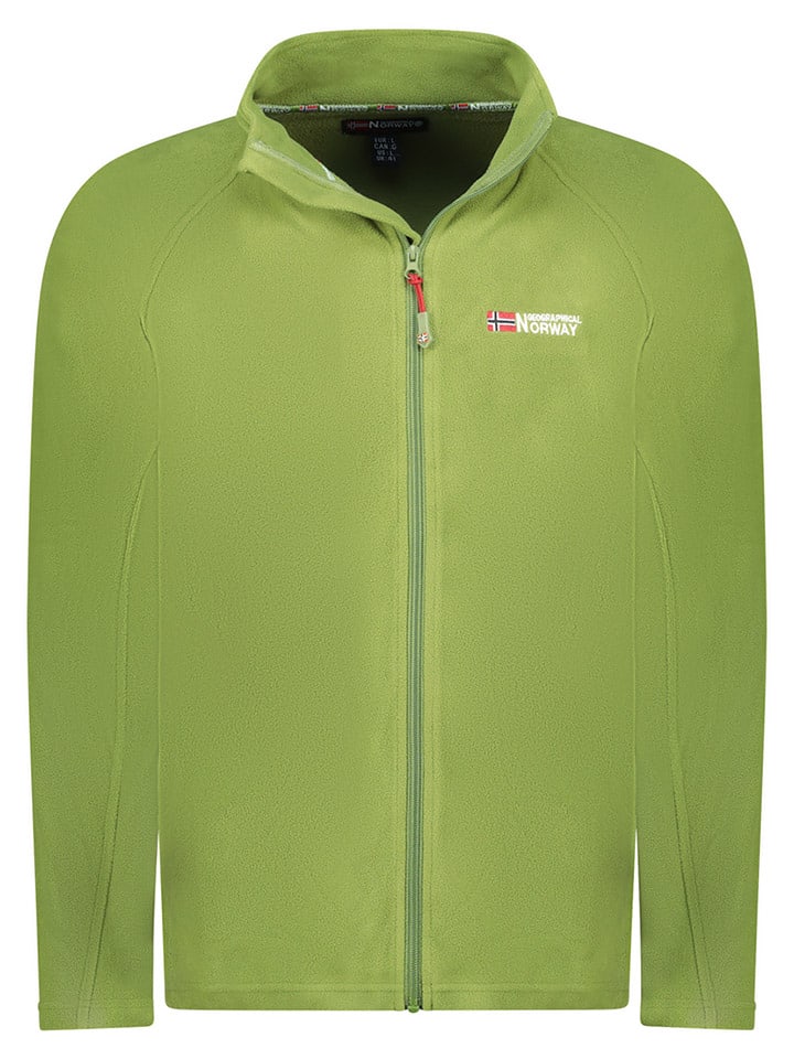 Geographical Norway Kurtka polarowa "Tug" w kolorze zielonym rozmiar: XL