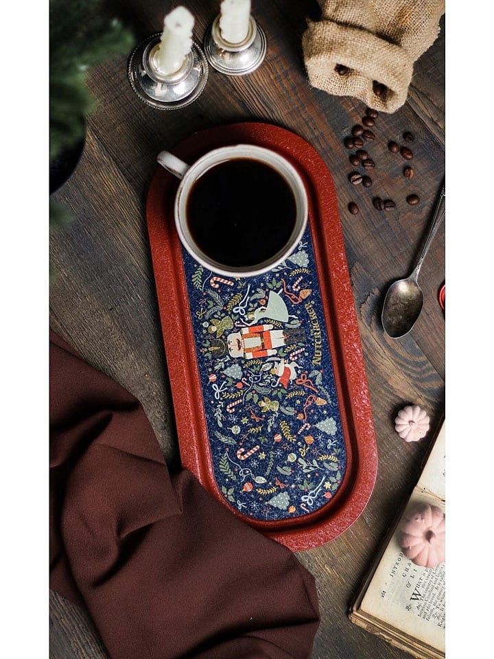 Violeta Home Taca w kolorze granatowo-bordowym - 35 x 16 cm rozmiar: onesize