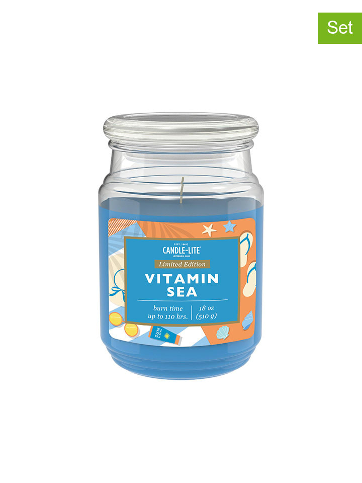 CANDLE-LITE Świece zapachowe (2 szt.) "Vitamin Sea" - 510 g rozmiar: onesize