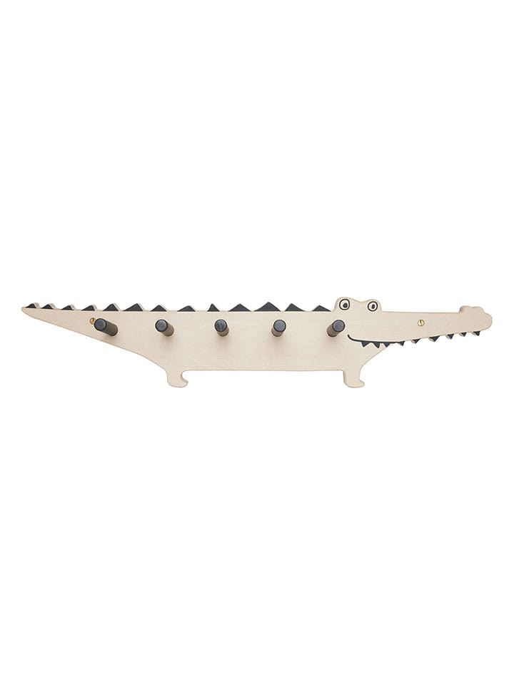 OYOY mini Wieszak "Crocodile" w kolorze beżowym - 60 x 12 cm rozmiar: onesize