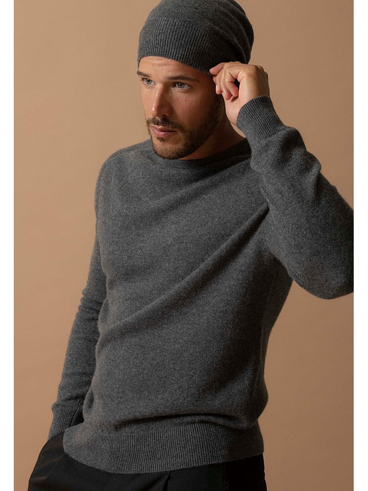 Perfect Cashmere Kaszmirowa czapka "Faith" w kolorze szarym rozmiar: onesize