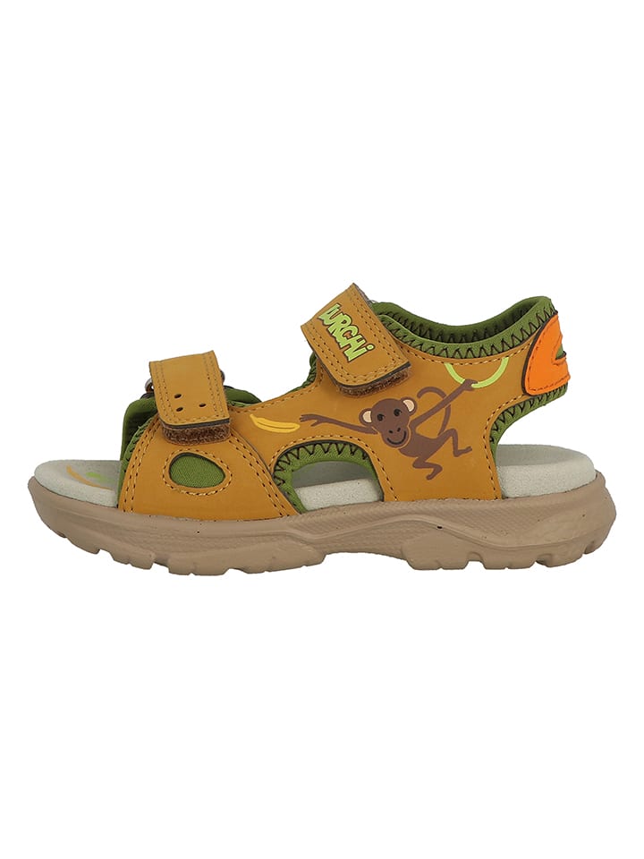 Lurchi Sandały "Kio-S" w kolorze zielono-pomarańczowym rozmiar: 30