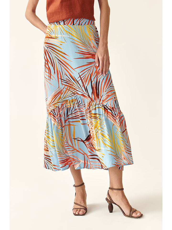 TATUUM Spódnica w kolorze błękitno-pomarańczowym rozmiar: 40