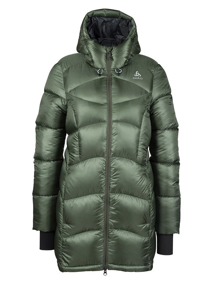 Odlo Parka puchowa "Cocoon X" w kolorze zielonym rozmiar: L