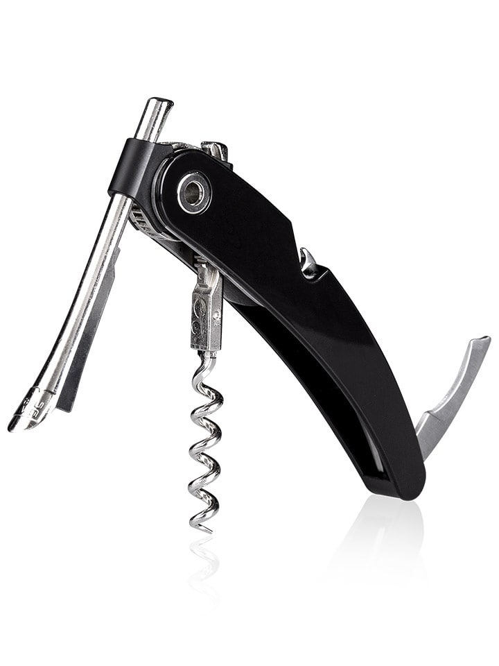 Vacu Vin Korkociąg w kolorze czarnym - dł. 13,5 cm rozmiar: onesize