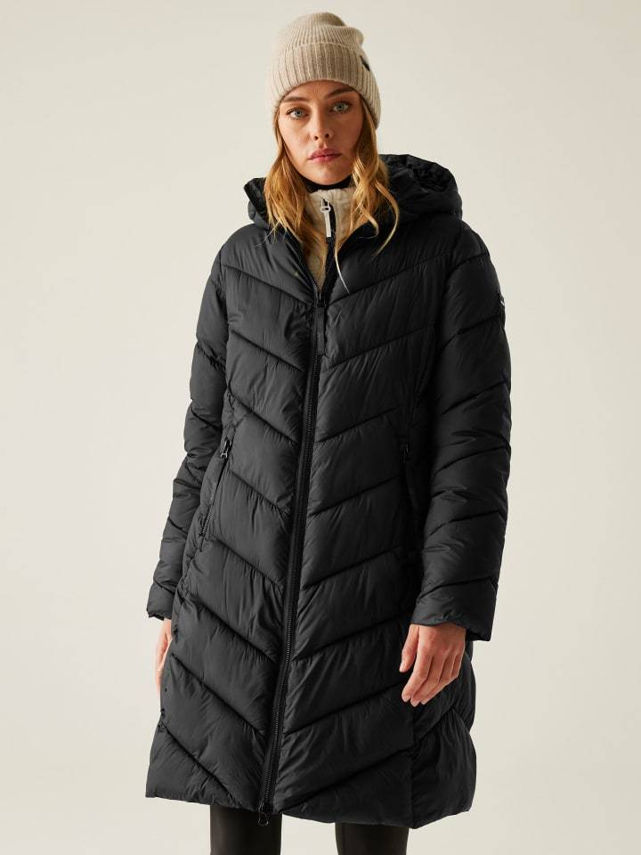 Regatta Płaszcz pikowany "Anita" w kolorze czarnym rozmiar: 38