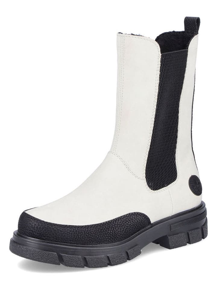 rieker Sztyblety w kolorze czarno-kremowym rozmiar: 42