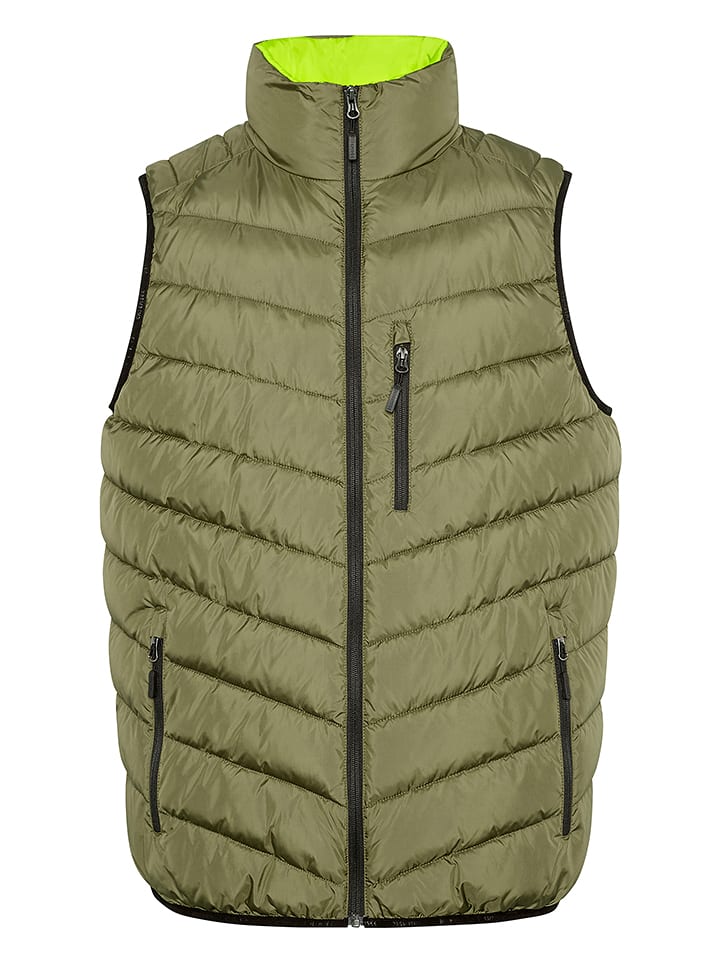 Chiemsee Kamizelka pikowana w kolorze khaki rozmiar: S