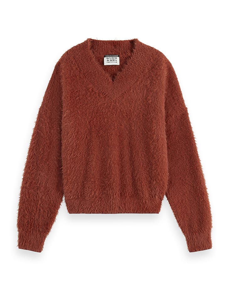 Scotch & Soda Sweter w kolorze czerwonym rozmiar: M