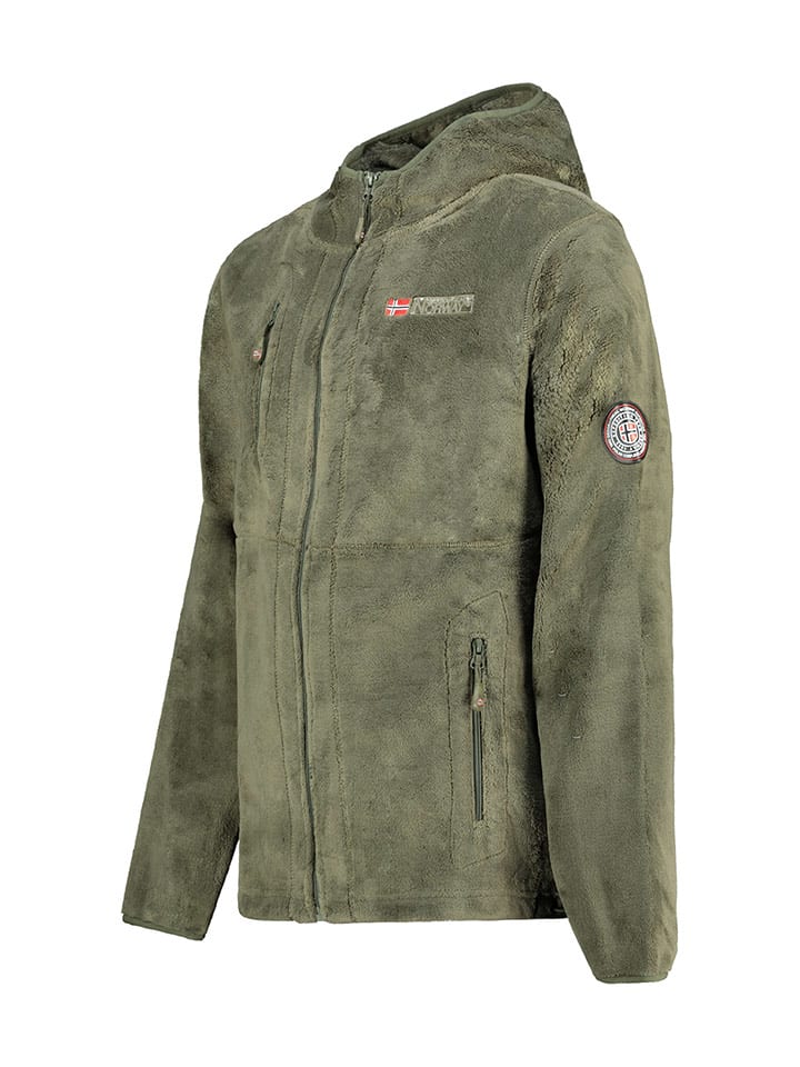 Geographical Norway Kurtka polarowa "Upload" w kolorze khaki rozmiar: XXL