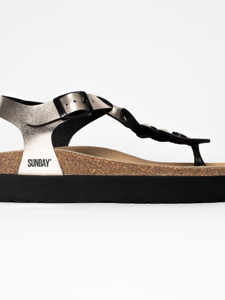 Sunbay Sandały ''Arroz" w kolorze srebrnym rozmiar: 39