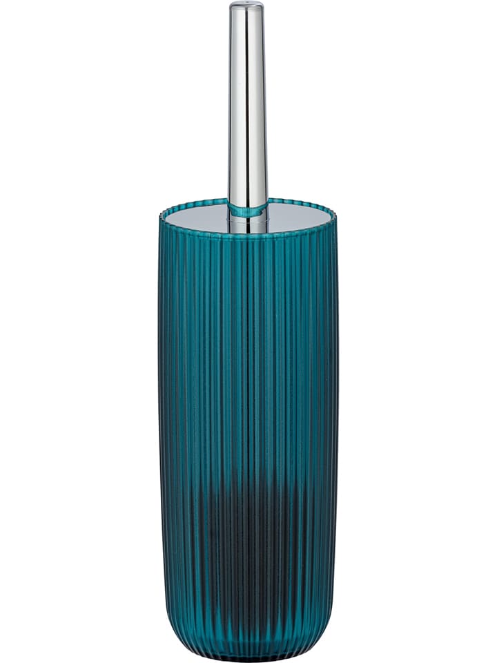 Wenko Zestaw WC "Agropoli" w kolorze srebrno-morskim - wys. 36,5 cm rozmiar: onesize