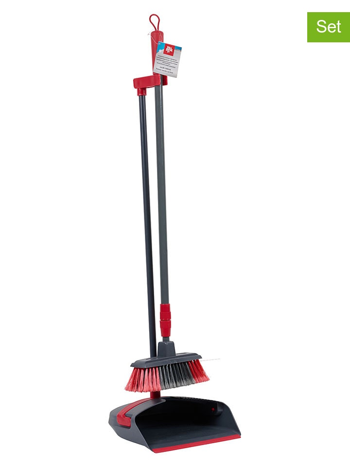 Dirt Devil 2-częściowy zestaw w kolorze czerwono-szarym - dł. 130 cm rozmiar: onesize