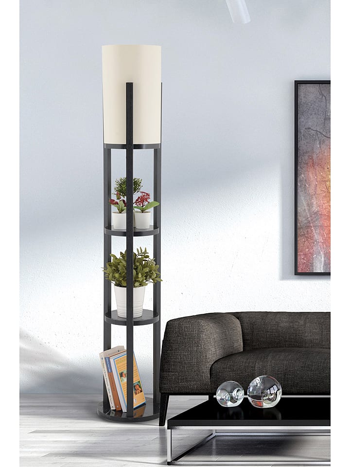 Opviq Lampa stojąca w kolorze czarnym - wys. 134 x Ø 25 cm rozmiar: onesize