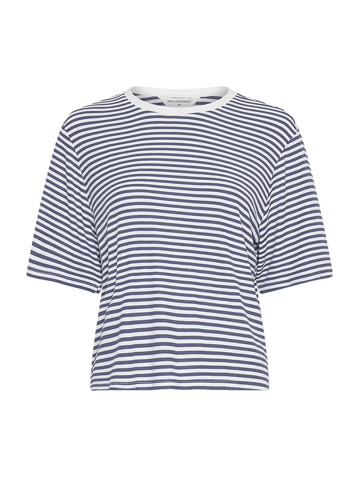 MOSS COPENHAGEN Koszulka "Jana" w kolorze granatowo-kremowym rozmiar: L/XL