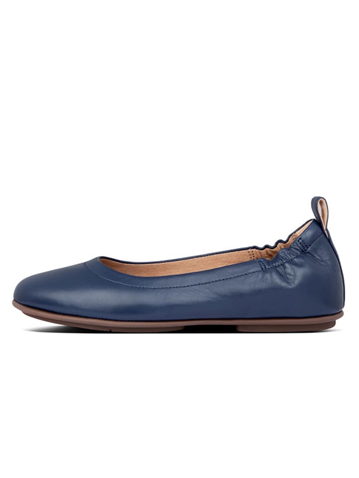 fitflop Skórzane baleriny w kolorze granatowym rozmiar: 37