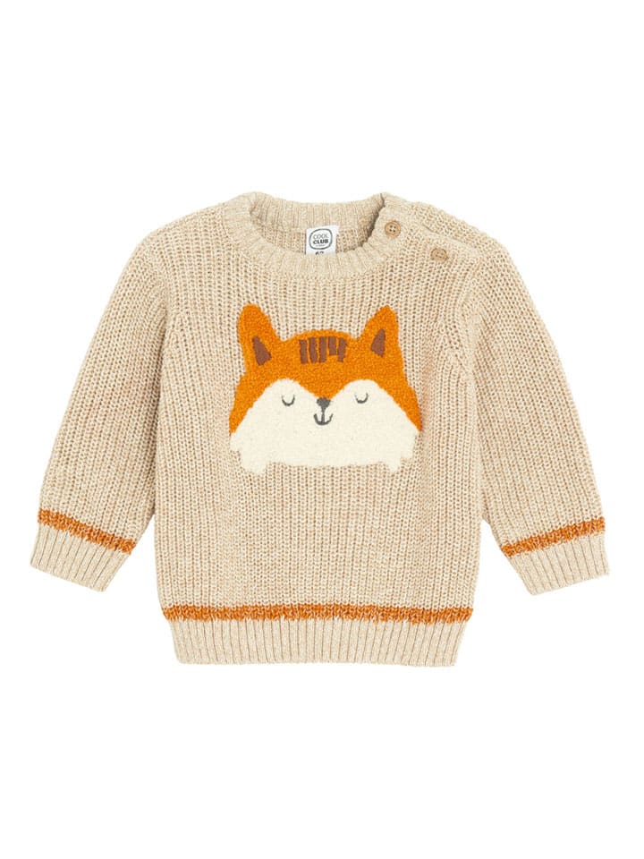 COOL CLUB Sweter w kolorze beżowym rozmiar: 80
