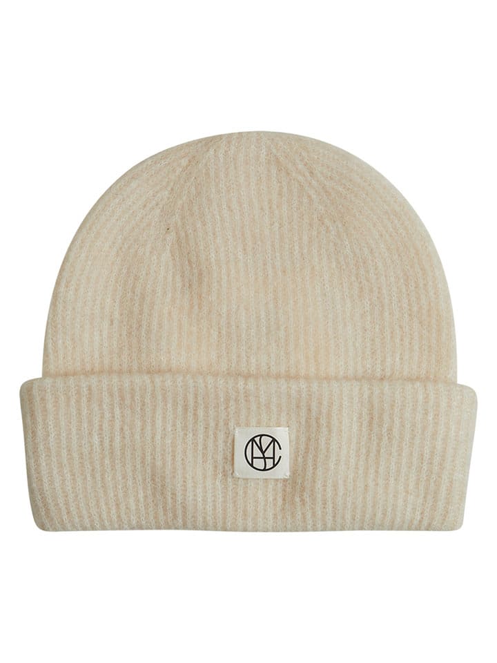 MOSS COPENHAGEN Czapka "Hope" w kolorze kremowym rozmiar: onesize